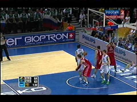 Баскетбол: Россия - Словения (окончание) ЧЕ Клайпеда 2011