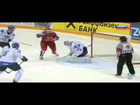 Хоккей. Россия-Финляндия 1/2 фин.(голы)19.05.2012