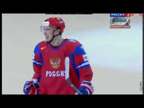 Хоккей Россия Швеция 2012 3:3 гол Емелина