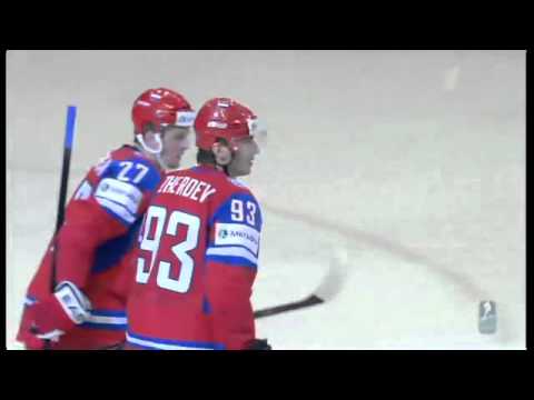 Хоккей Россия Норвегия 17.05.2012 гол Жердева 4:2