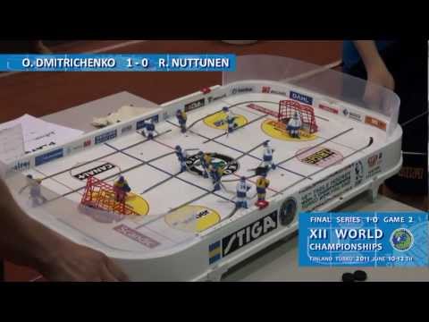 Настольный хоккей-Table hockey-WCh-2011-DMITRICHENKO-NUTTUNEN-Game2-comment-TITOV