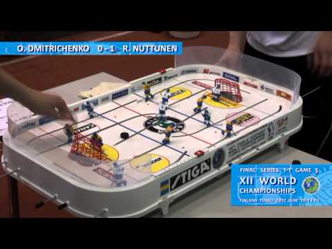 Настольный хоккей-Table hockey-WCh-2011-DMITRICHENKO-NUTTUNEN-Game3-com-SPIVAKOVSKY