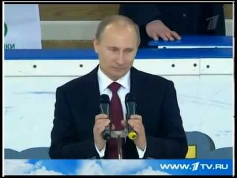 Путин теперь играет в хоккей с детьми на 1 канале